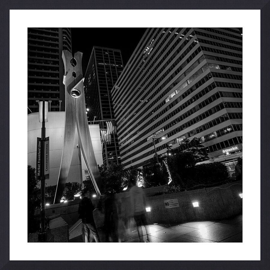 clothes pin city hall  square 2239 Clothes 13k.jp Picture Frame print