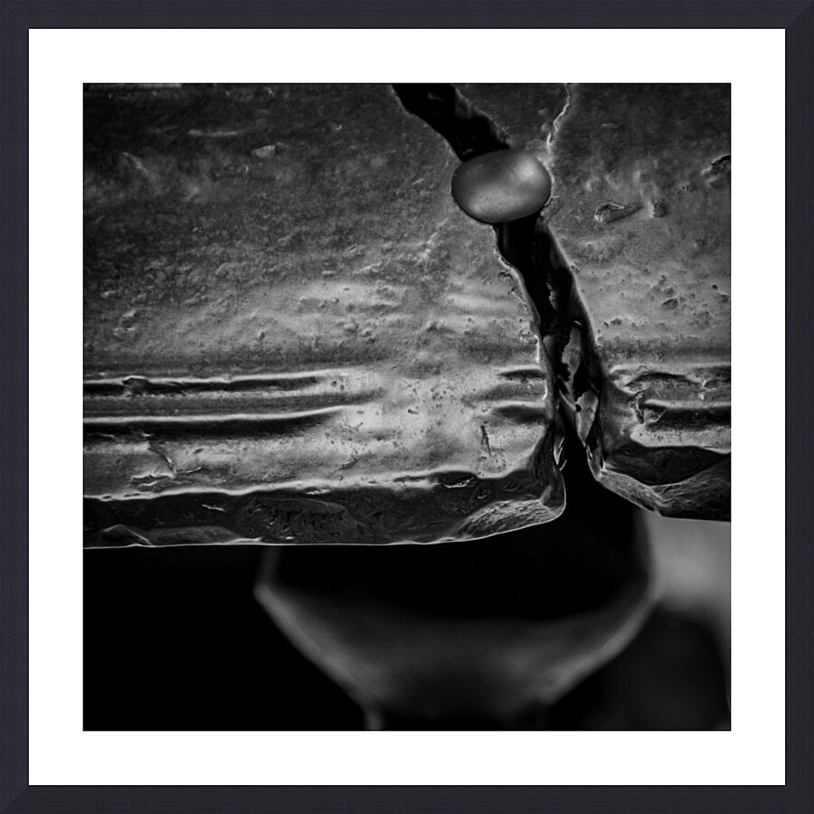 crack in liberty bell  square 2238 Bronze 13k Picture Frame print