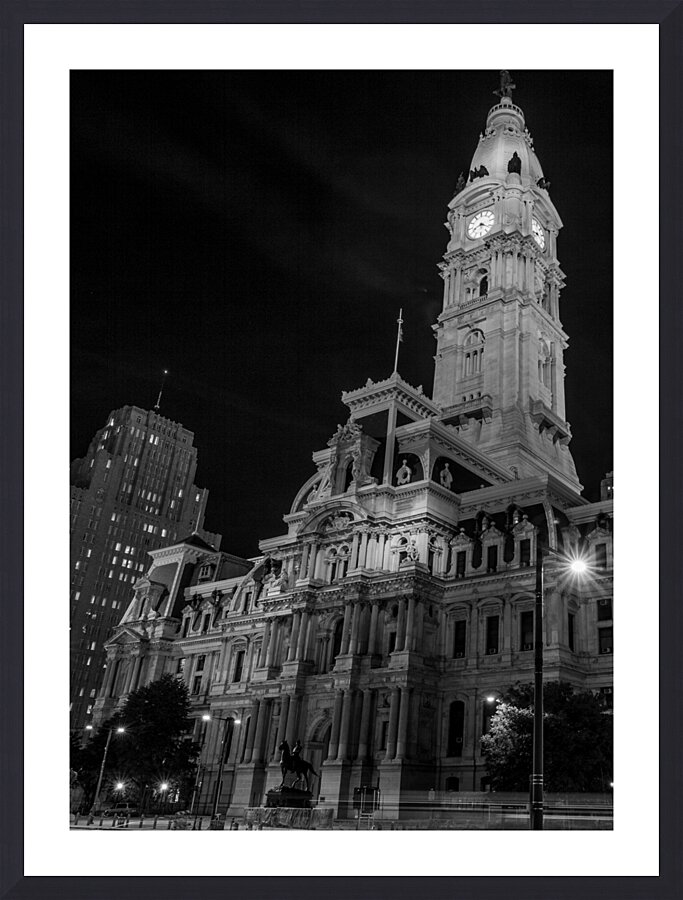 dilworth park philadelphia city hall  vertical 34 Picture Frame print