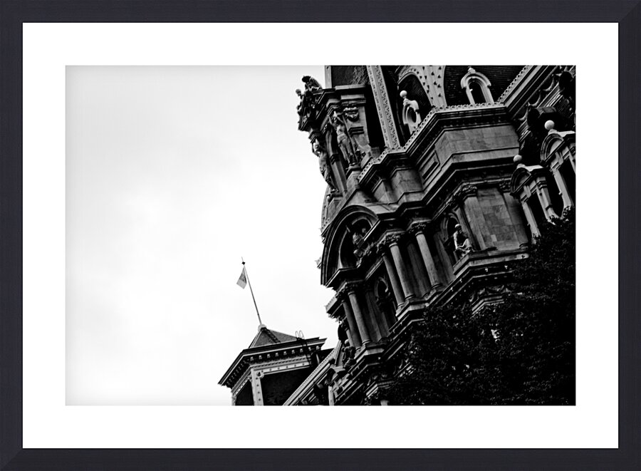philadelphia city hall architecture detail  horiz Picture Frame print