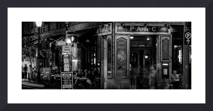 parc rittenhouse square  panoramic 2247 Parc 13k. Picture Frame print