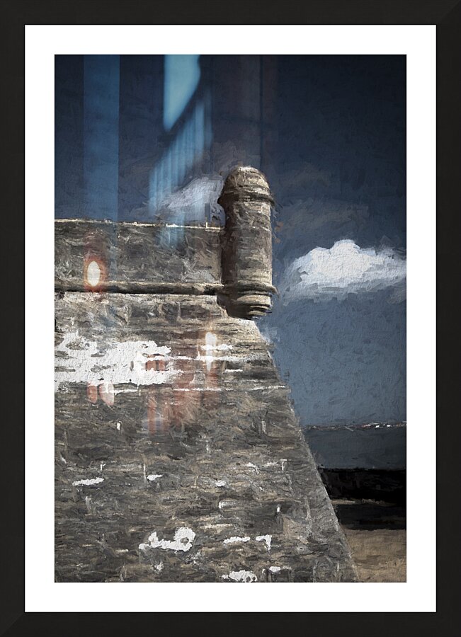 St. Augustine Fort Walls Picture Frame print