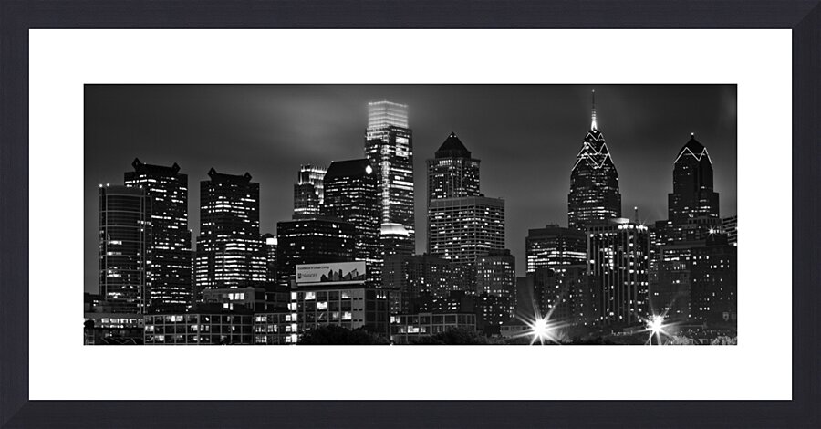 philadelphia city skyline at night liberty place  1708601560.682 Picture Frame print
