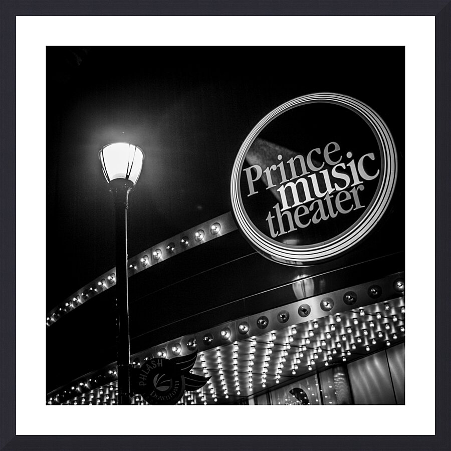 prince music theater chestnut street  square 477 Picture Frame print