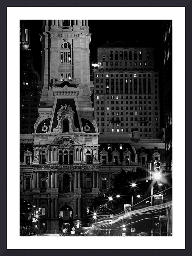 philly city hall broad street  vertical 2254 Turn Picture Frame print
