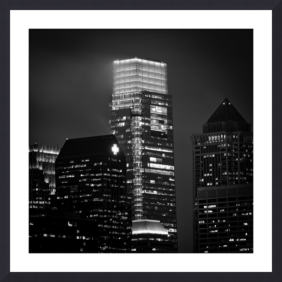 top comcast tower  square 983 Comcast 13k Picture Frame print