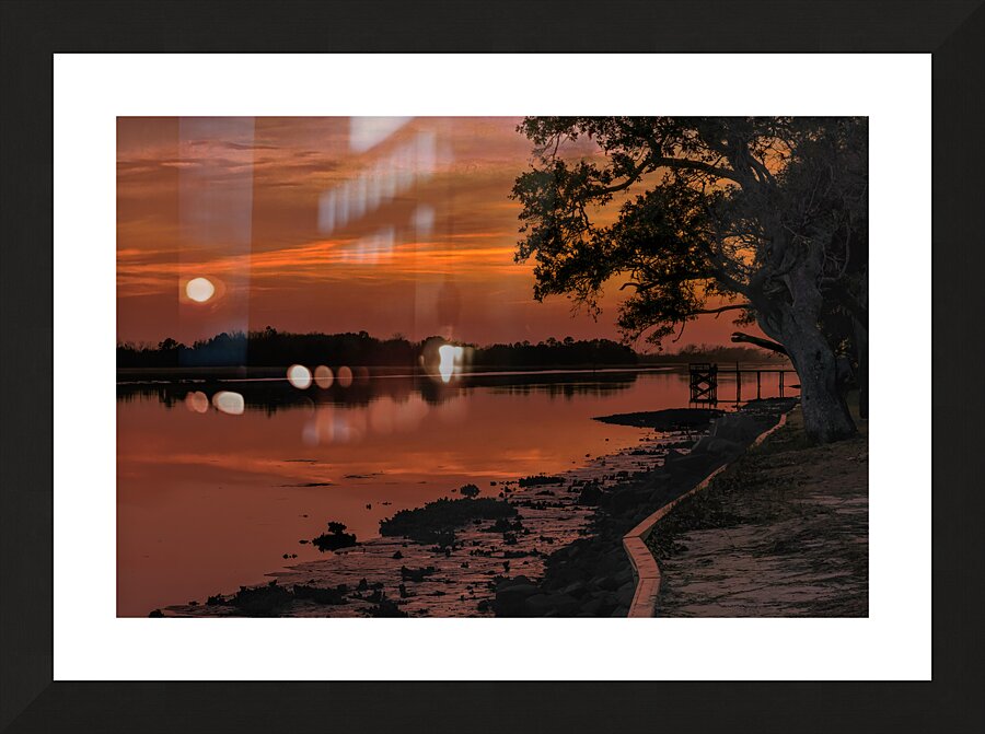 McClellanville Intracoastal Waterway Picture Frame print