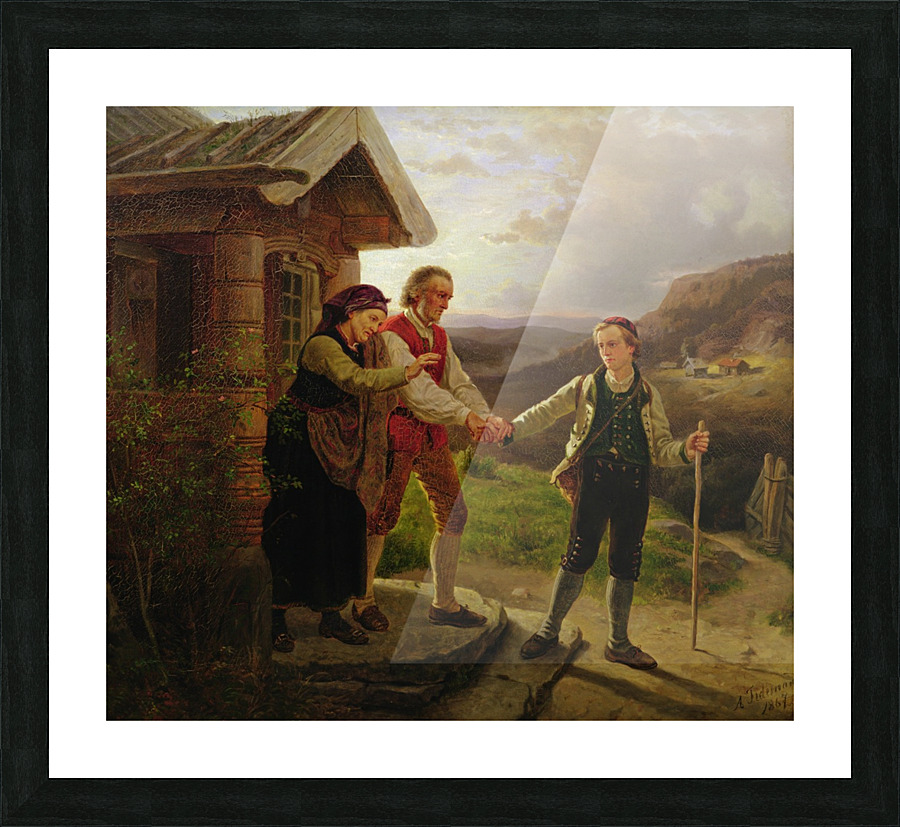 Den yngste sonnen farvel Picture Frame print