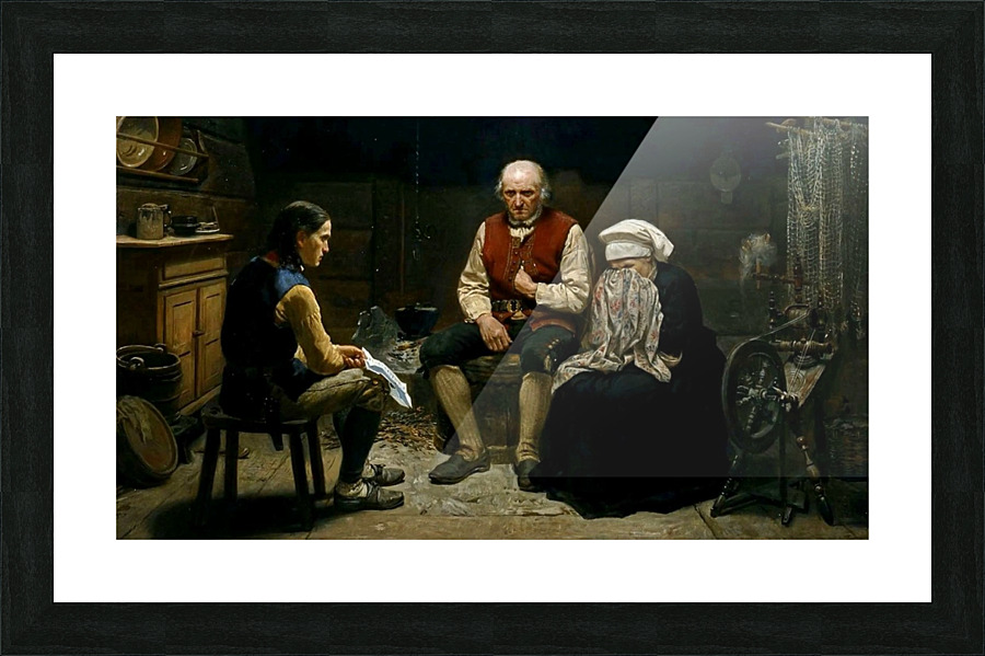 Disturbing news Picture Frame print
