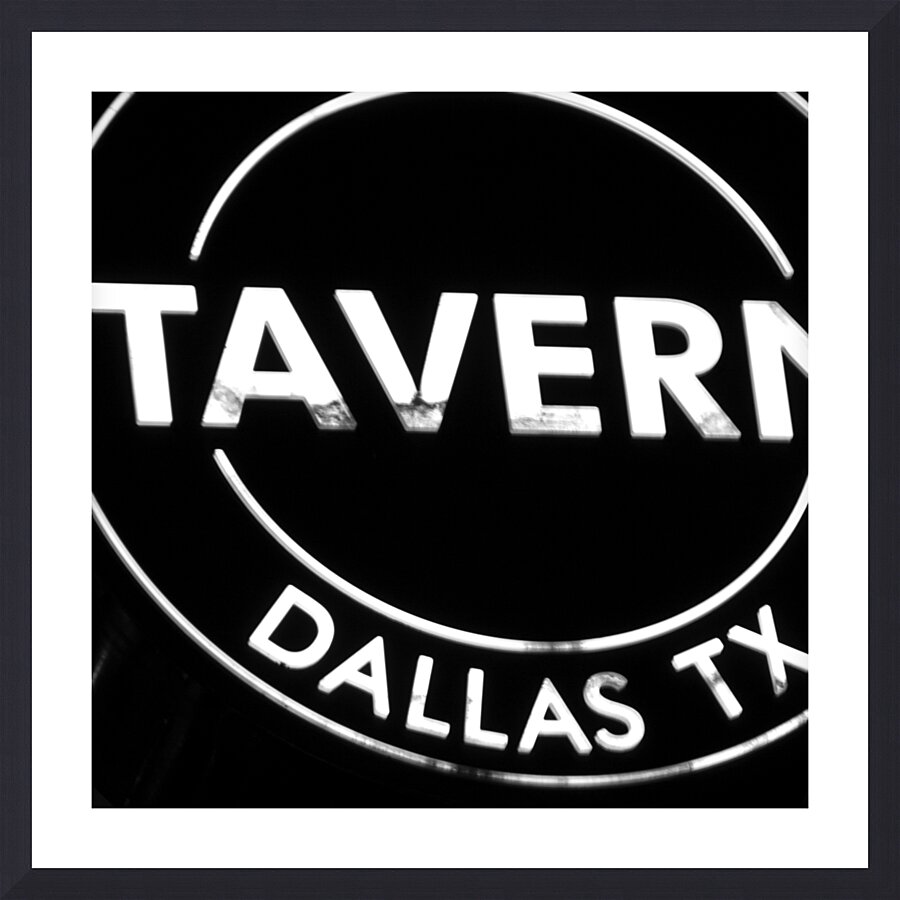 dallas texas tavern  square 794 Tavern 13k Picture Frame print
