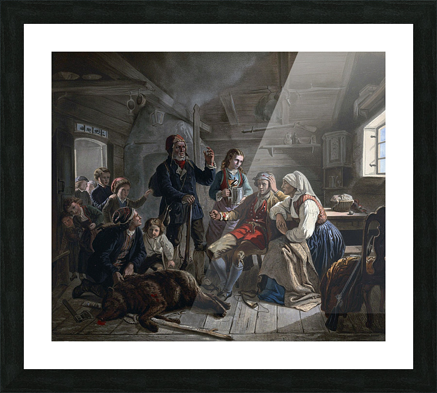 Taking care of the wounded Picture Frame print