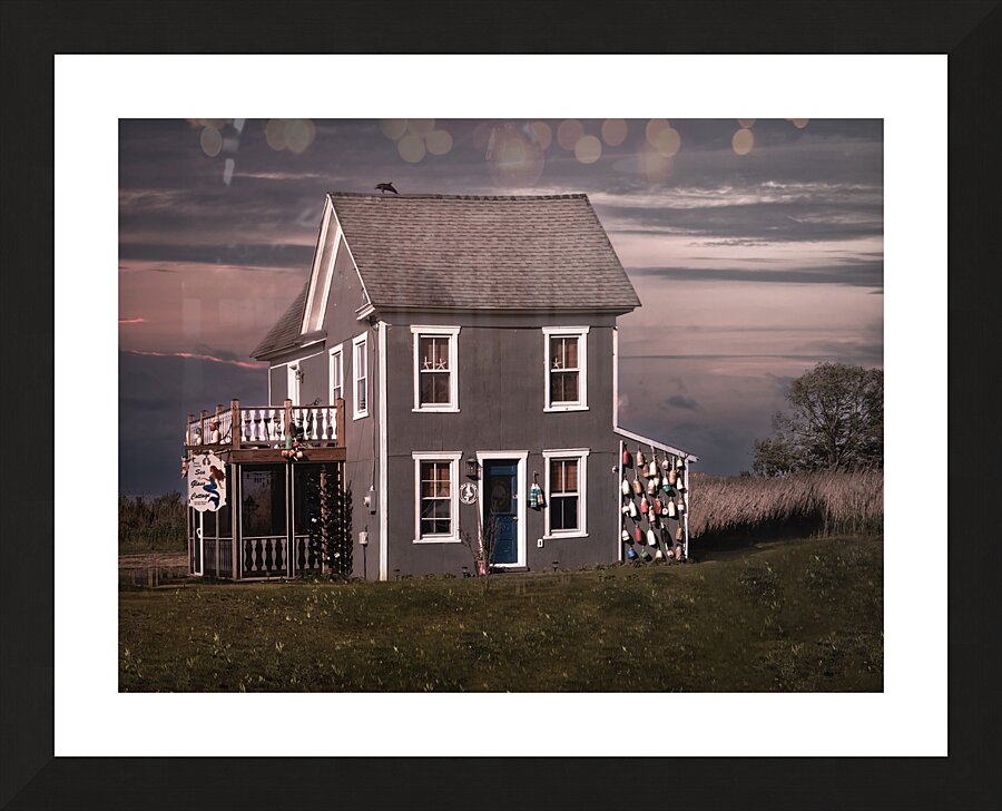Chesapeake Buoy Cottage Sunset Picture Frame print