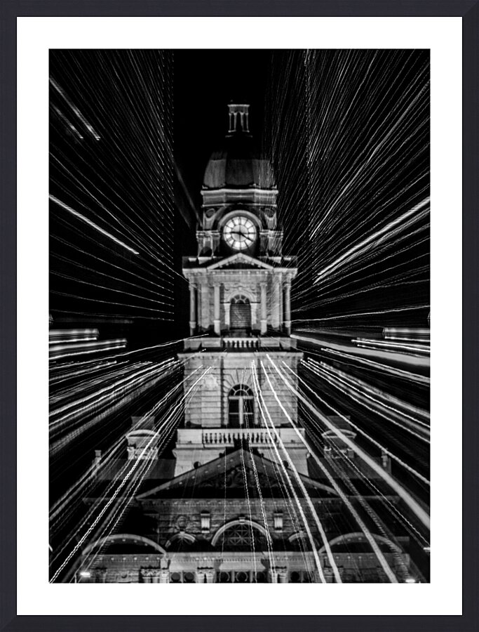 close up of tarrant county courthouse  vertical 8 Picture Frame print