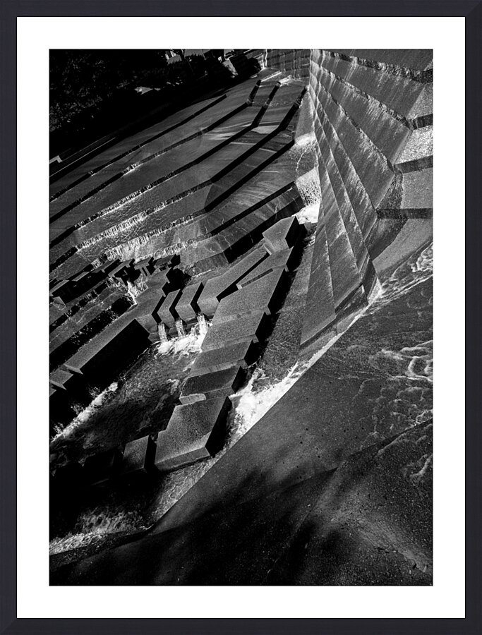 forth worth water garden  vertical 806 Garden 13k Picture Frame print