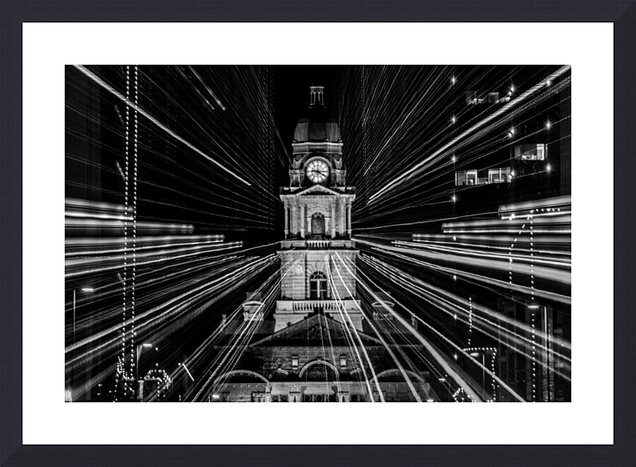 close up of tarrant county courthouse  horizontal Picture Frame print