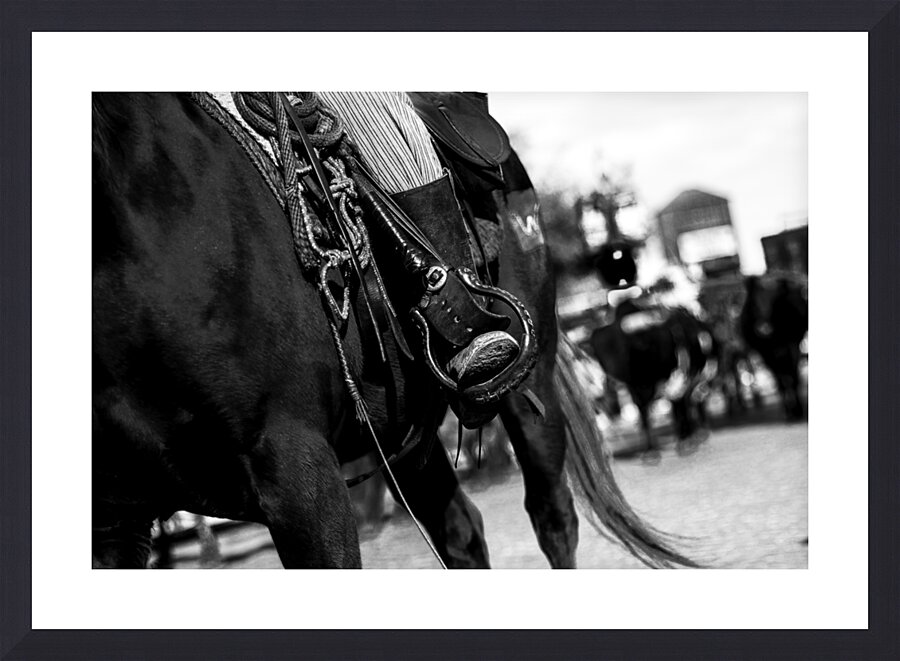 cowboy horse tackle  horizontal 821 Tack 13k Picture Frame print