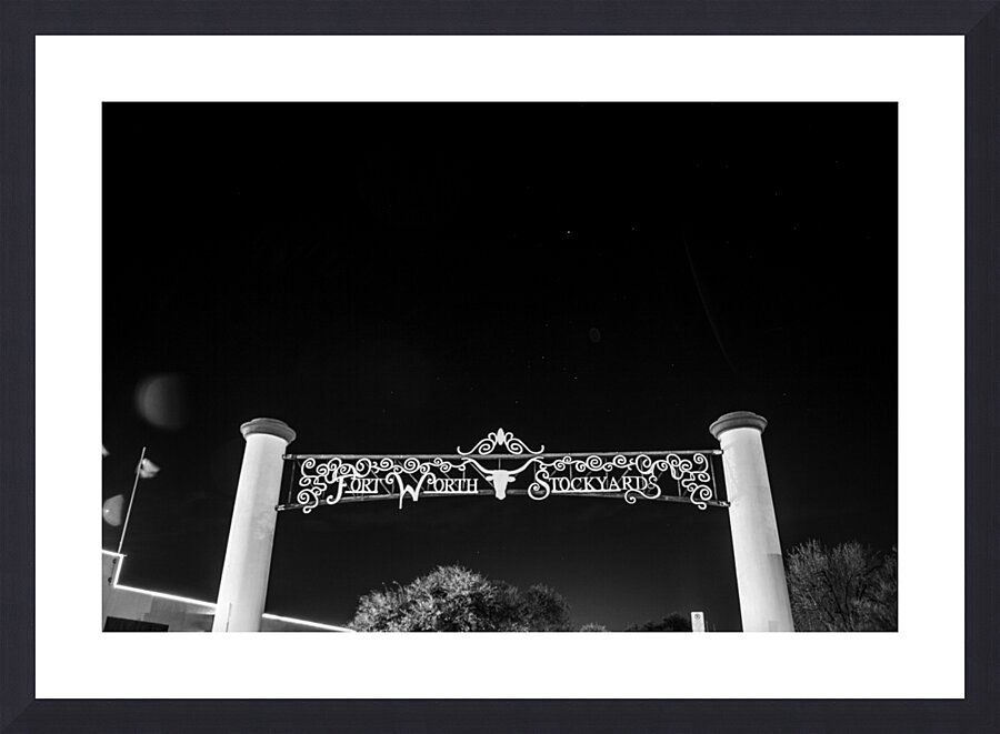fort worth stockyards entrance rodeo plaza  horiz Picture Frame print