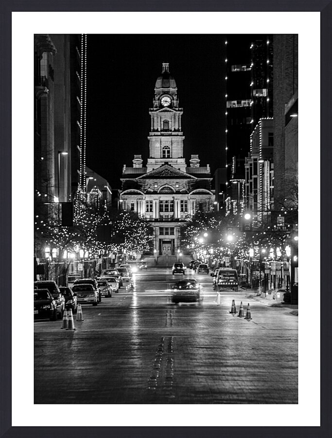 tarrant county courthouse  vertical 822 Tarrant 1 Picture Frame print