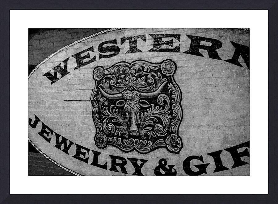 western jewelry mural  horizontal 2131 Western 13 Picture Frame print