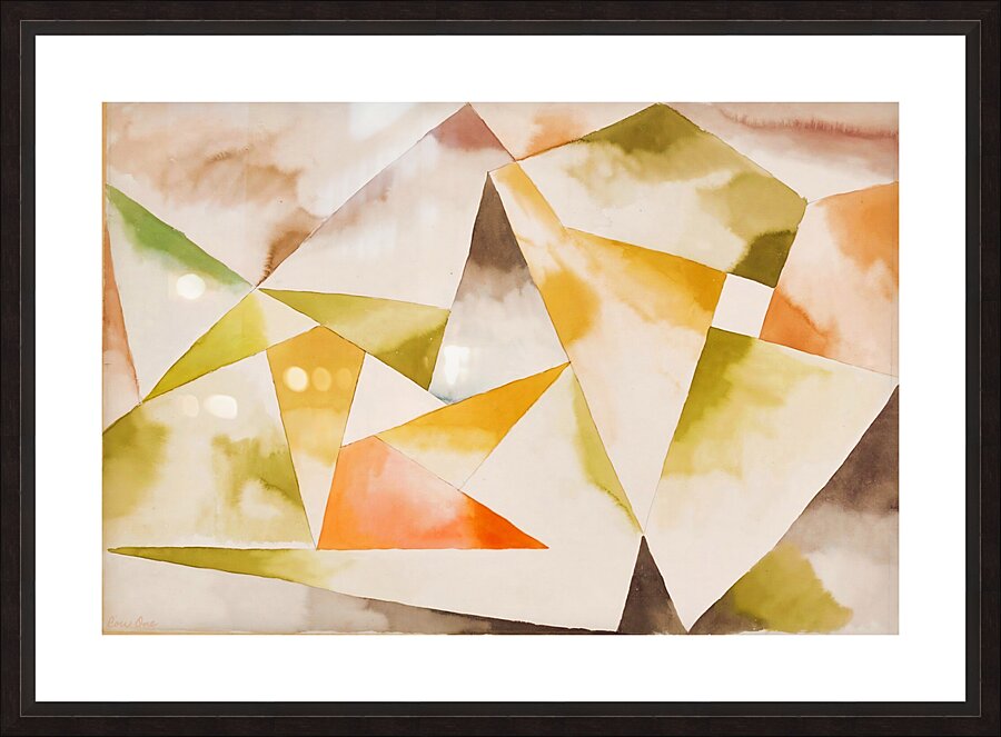 mountain movement paul klee abstract art Picture Frame print