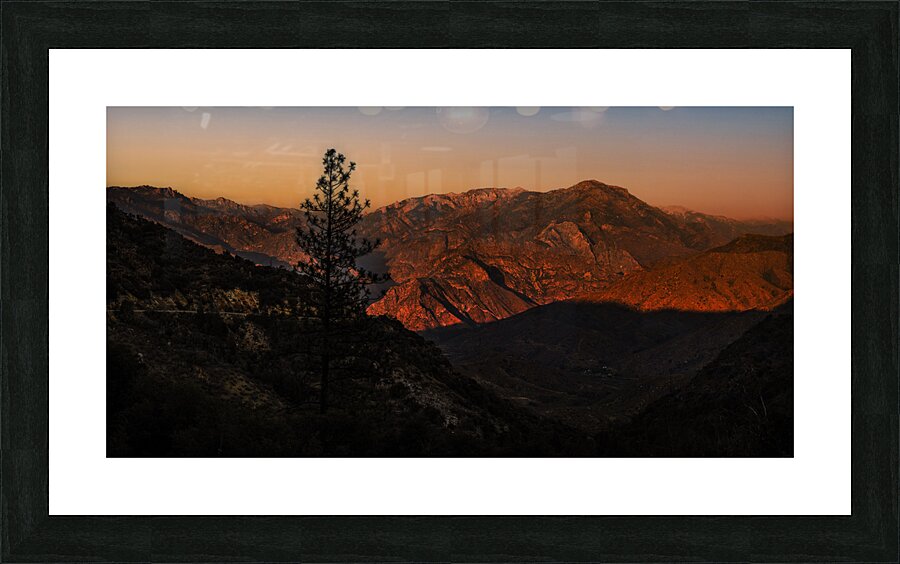 Evening Glow: A Royal Vista of Kings Canyon Picture Frame print