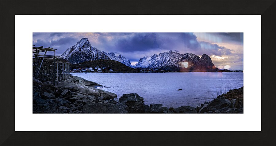 Lofoten Reine Coastal Panorama Picture Frame print