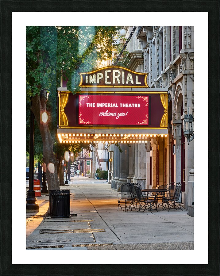 Imperial Theatre at Sunset   Augusta GA SA109676. Picture Frame print