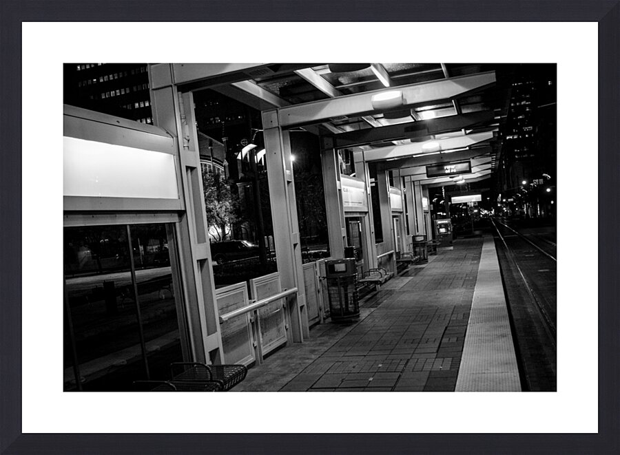 houston light rail station  horizontal 937 Redlin Picture Frame print