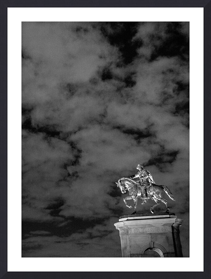 sam houston statue hermann park  vertical 930 Hou Picture Frame print