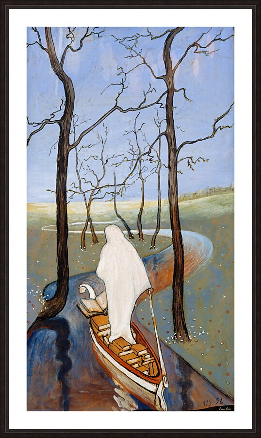 hugo simberg on the river of life 1896 Picture Frame print