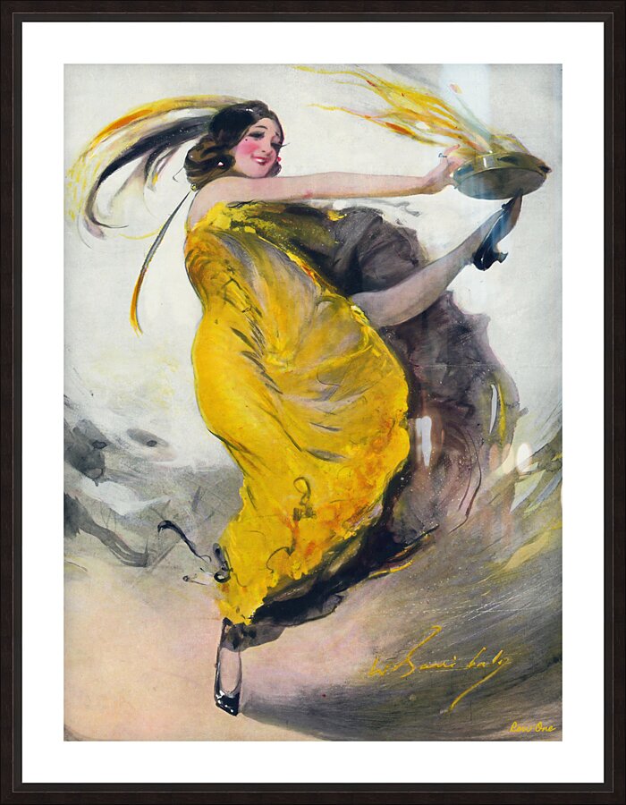 1913 the hit of the evening william barribal Picture Frame print