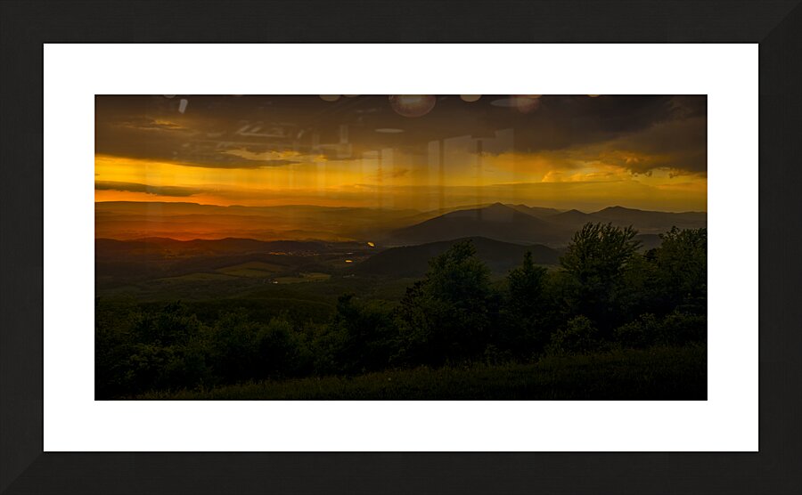 Mills Gap Overlook Sunset Picture Frame print