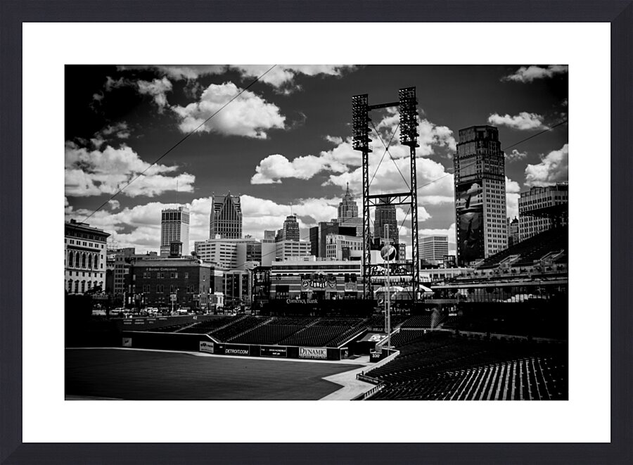 comerica park detroit skyline  horizontal 557 Jun Picture Frame print