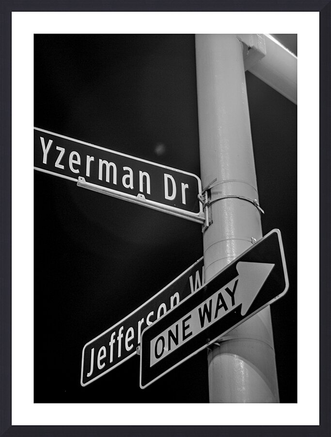 steve yzerman drive  vertical 572 Yzerman 13k Picture Frame print