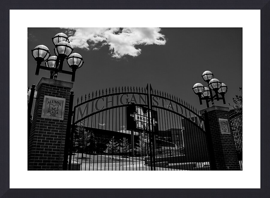 michigan stadium  horizontal 570 Wolverines 13k.j Picture Frame print