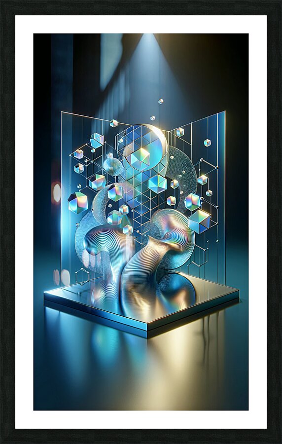 Microflections Picture Frame print