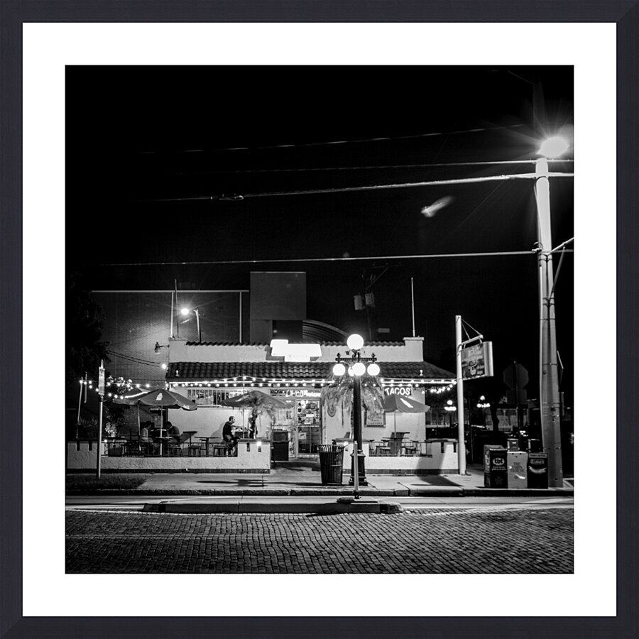 alaskan tacos ybor city  square 1097 Alaskan 13k. Picture Frame print