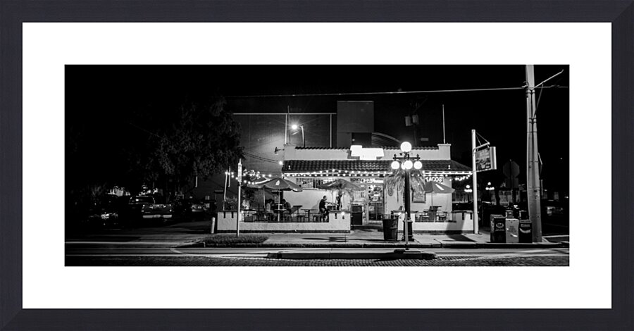 alaskan tacos ybor city  panoramic 1097 Alaskan 1 Picture Frame print