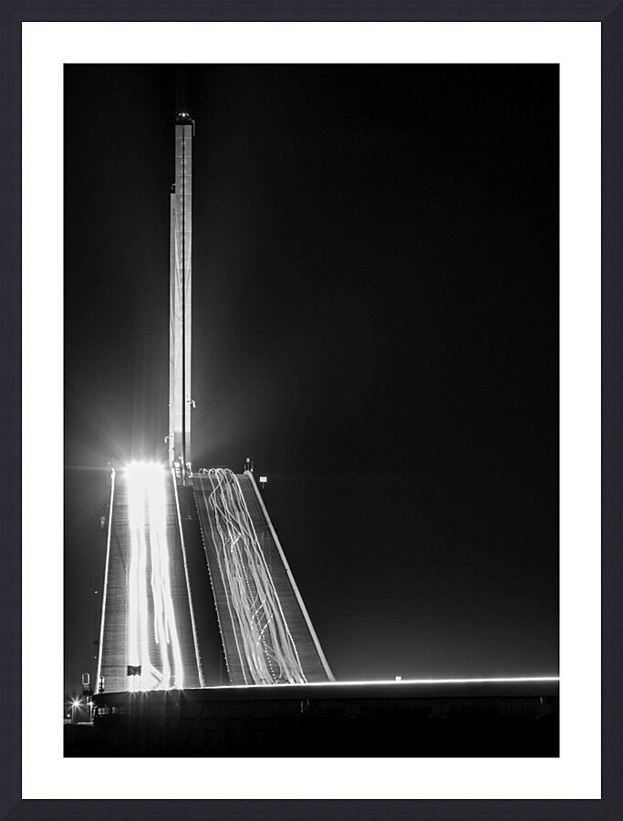 sunshine skyway bridge traffic  vertical 3009 Cei Picture Frame print