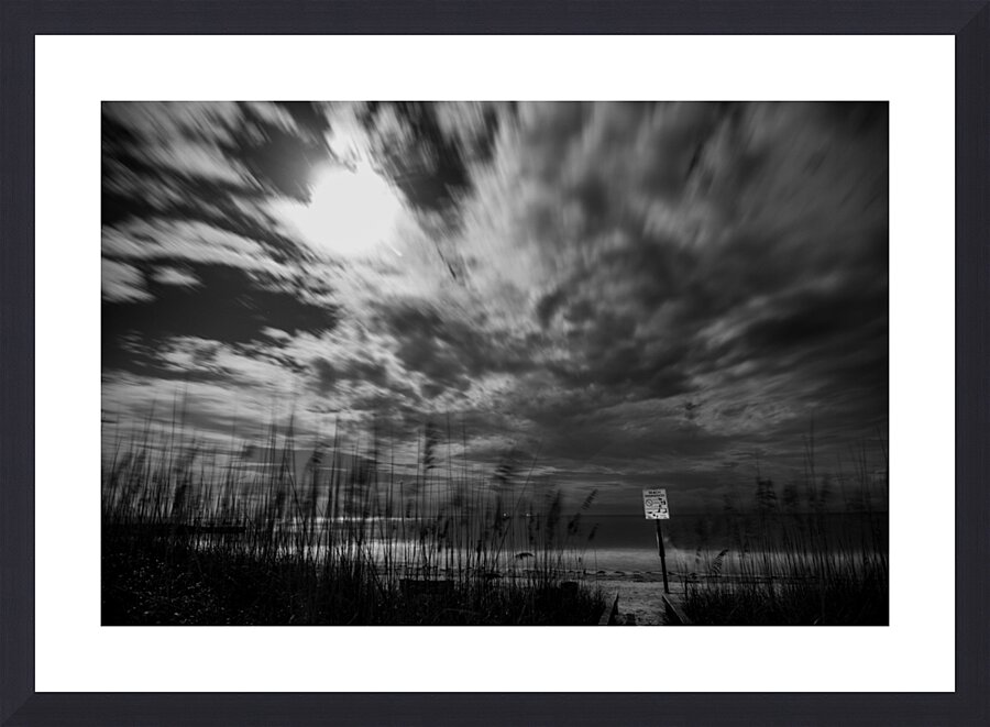 st pete beach at night  horizontal 1143 Ordinance Picture Frame print