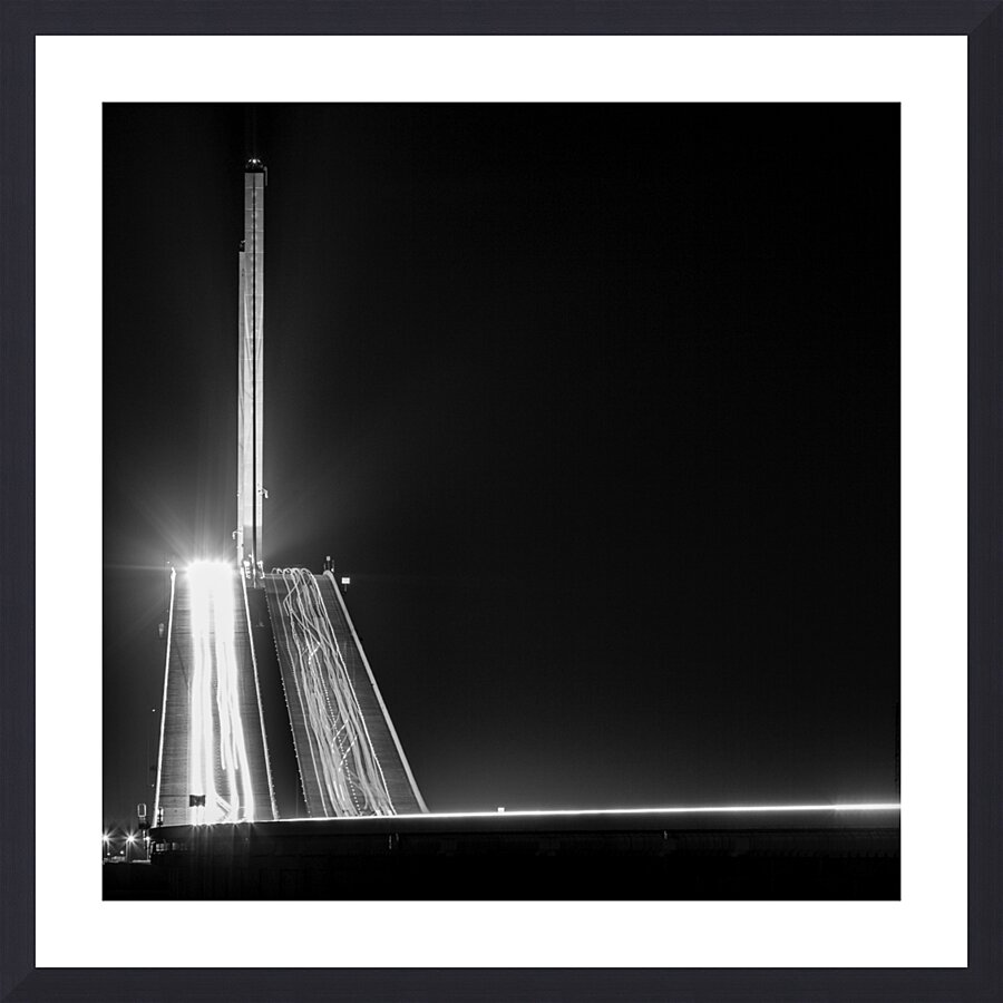 sunshine skyway bridge traffic  square 3009 Ceia Picture Frame print
