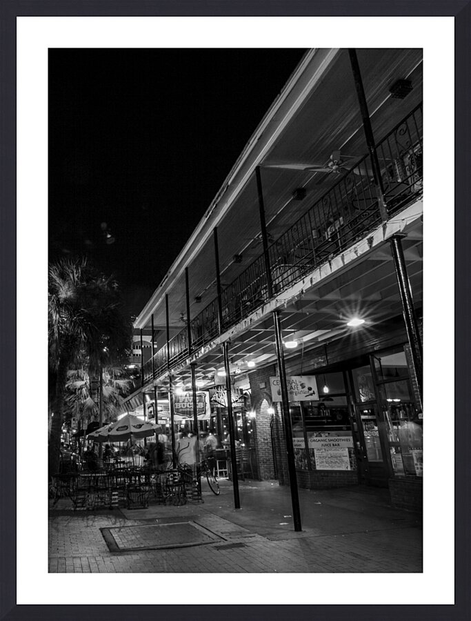 central ave at night  vertical 1147 Smoothies 13k Picture Frame print