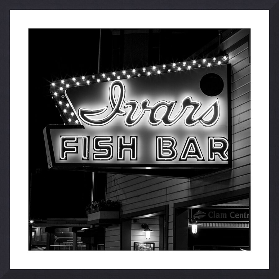ivars fish bar  square 2689 Ivar 13k Picture Frame print