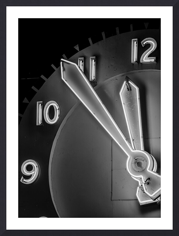 pike place market clock  vertical 2684 FiftyFour Picture Frame print