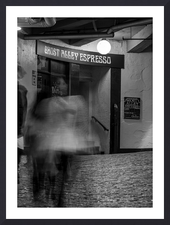 ghost alley espresso  vertical 2685 Ghost 13k Picture Frame print