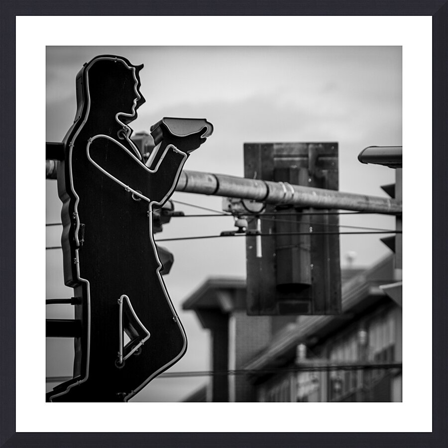 neon sign coffee drinker  square 2693 Mug 13k Picture Frame print