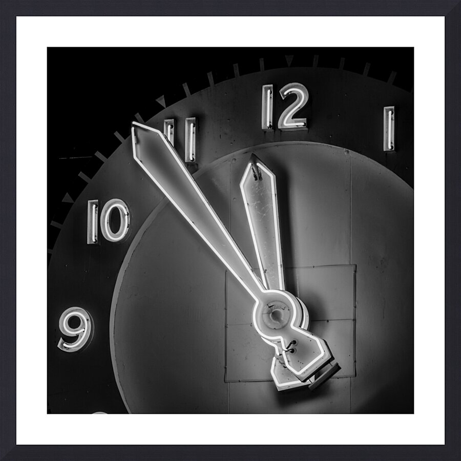 pike place market clock  square 2684 FiftyFour 13 Picture Frame print