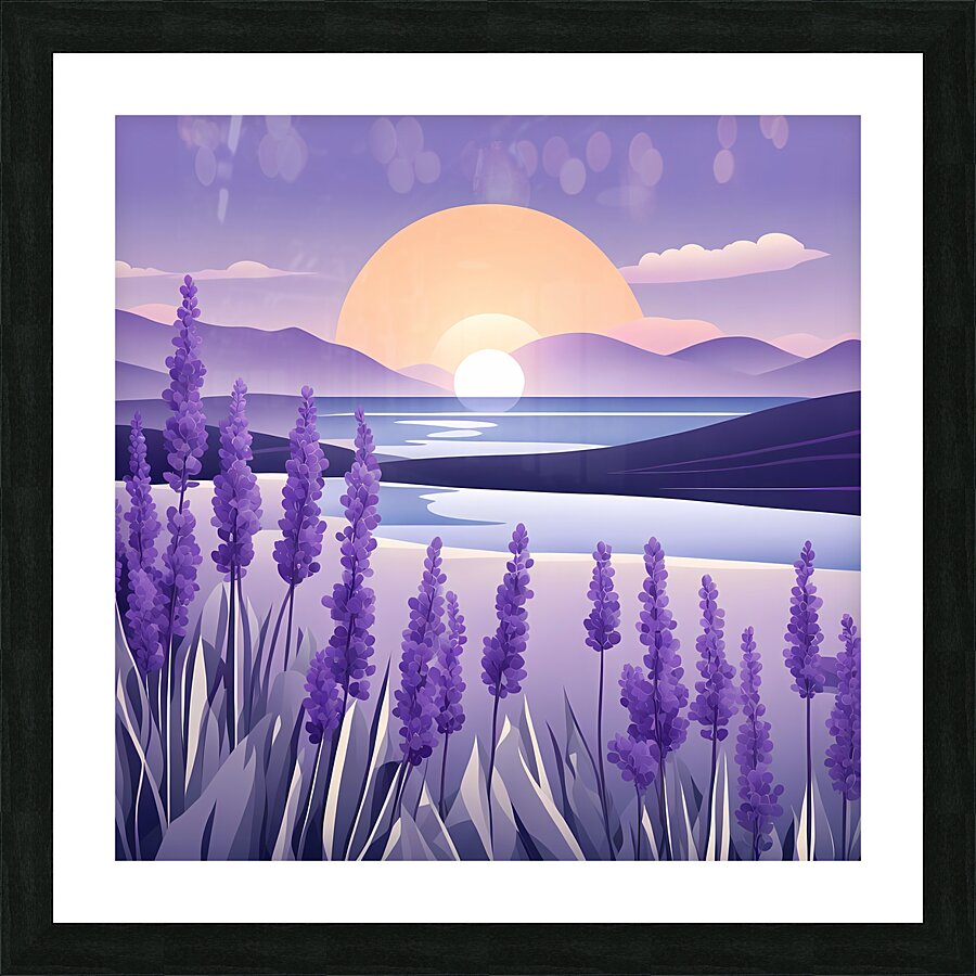 Lavender Lake Picture Frame Printing