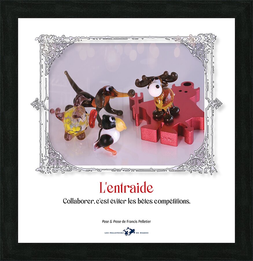 L ENTRAIDE Picture Frame print