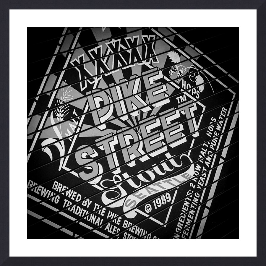 pike street stout  square 310 Stout 13k Picture Frame print